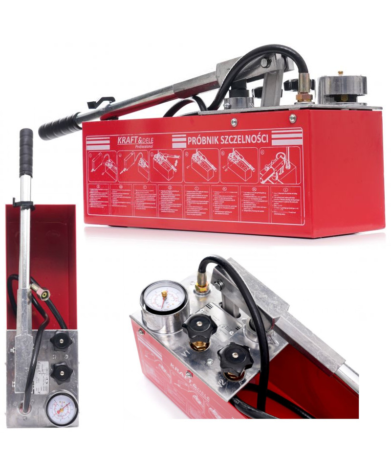 POMPA KONTROLNA DO PRÓB CIŚNIENIOWYCH SZCZELNOŚCI 50 BAR TESTER KD10478