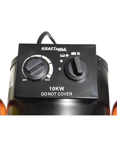 NAGRZEWNICA DMUCHAWA ELEKTRYCZNA FARELKA 10kW GRZEJNIK TERMOWENTYLATOR 400V KD11724