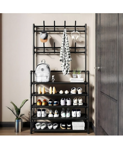 Szafka wieszak na ubrania buty 5 półek