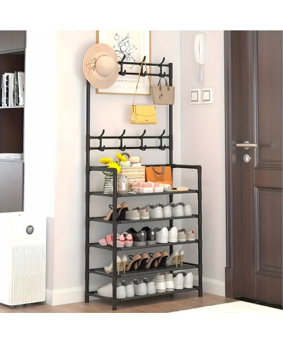 Szafka wieszak na ubrania buty 5 półek