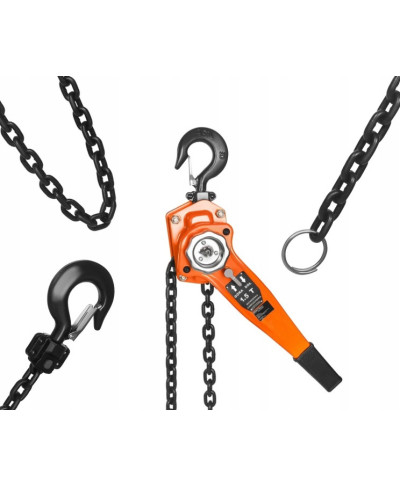 WCIĄGARKA ŁAŃCUCHOWA RĘCZNA Z GRZECHOTKĄ 1,5T 3M KD3500