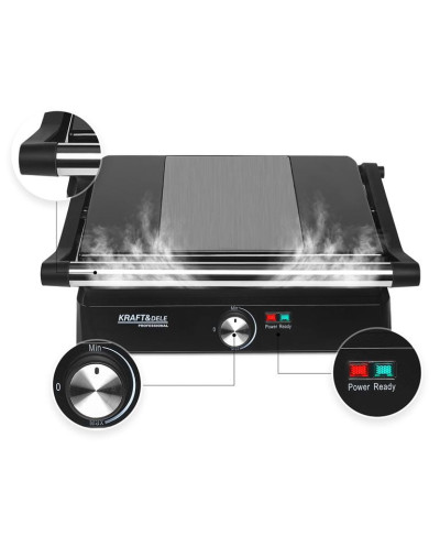 GRILL OPIEKACZ TOSTER ELEKTRYCZNY ROZKŁADANY DUŻY 2400W