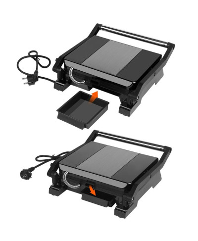 GRILL OPIEKACZ TOSTER ELEKTRYCZNY ROZKŁADANY DUŻY 2400W