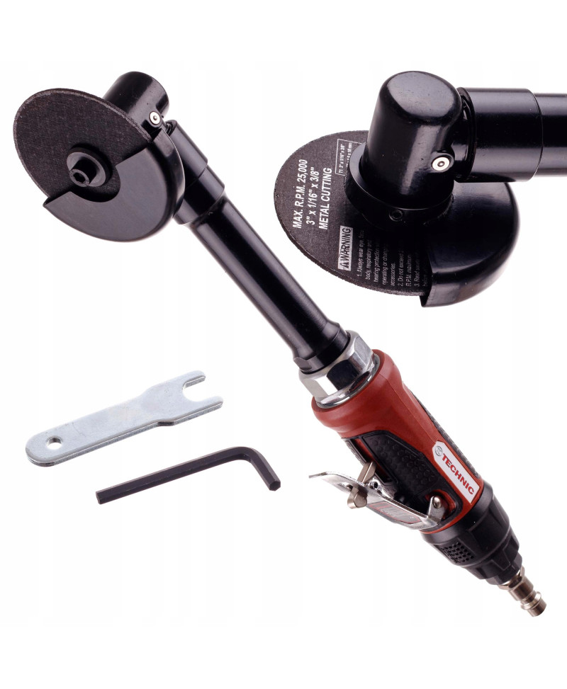 SZLIFIERKA PNEUMATYCZNA DO CIĘCIA WYDŁUŻANA TARCZA 75mm REGULACJA OBROTÓW