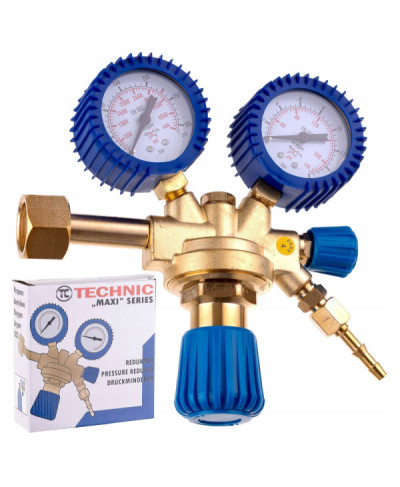 REDUKTOR CIŚNIENIA GAZOWY DO TLENU MOSIĘŻNY Z ZAWORKIEM