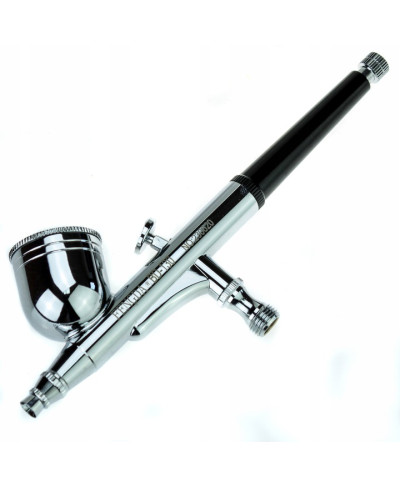 FENGDA FD-831 AEROGRAF 0,3mm + KOMPRESOR + WĄŻ 1,5m zestaw do malowania w walizce