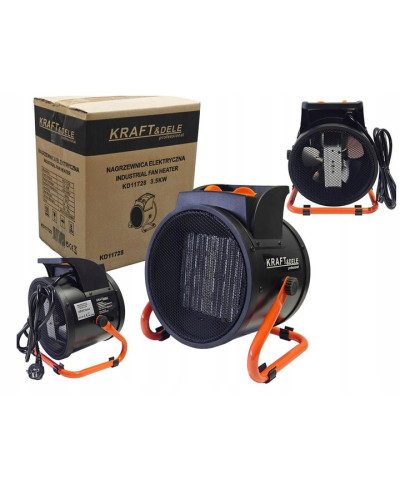 NAGRZEWNICA DMUCHAWA ELEKTRYCZNA FARELKA 3,5kW GRZEJNIK TERMOWENTYLATOR KD11728