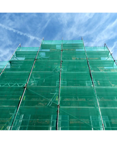 SIATKA NA RUSZTOWANIE OCHRONNA ZABEZPIECZAJĄCA 2,57x10m ZIELONA