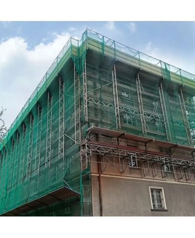SIATKA NA RUSZTOWANIE OCHRONNA ZABEZPIECZAJĄCA 2,57x10m ZIELONA