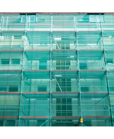 SIATKA NA RUSZTOWANIE OCHRONNA ZABEZPIECZAJĄCA 2,57x10m ZIELONA