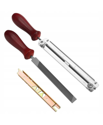 ZESTAW PILNIKÓW 4.5mm DO OSTRZENIA ŁAŃCUCHA PIŁY OSTRZAŁKA Z PROWADNICĄ ETUI