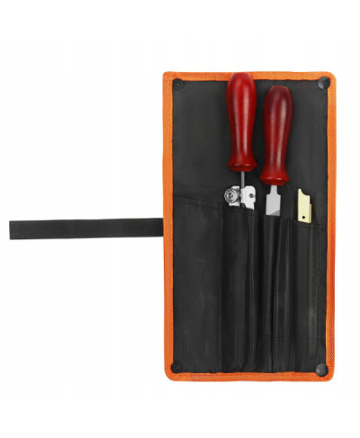 ZESTAW PILNIKÓW 4.5mm DO OSTRZENIA ŁAŃCUCHA PIŁY OSTRZAŁKA Z PROWADNICĄ ETUI