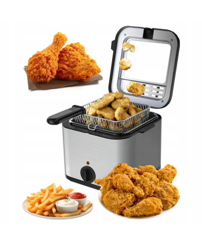 Frytkownica Tradycyjna Deep fryer Olejowa 2,5L do Frytek Ryb 1000W