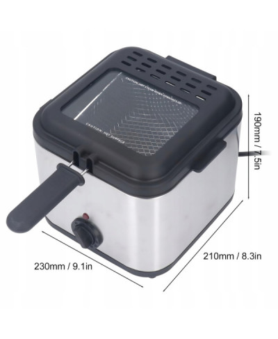 Frytkownica Tradycyjna Deep fryer Olejowa 2,5L do Frytek Ryb 1000W