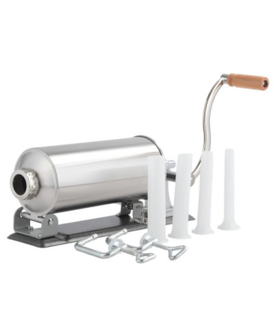 NADZIEWARKA DO KIEŁBASY WĘDLIN 3KG INOX WYCISKARKA MIĘSA DOMOWA