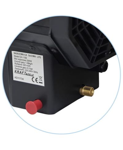 NAGRZEWNICA GAZOWA 25kW z reduktorem dmuchawa KD11734