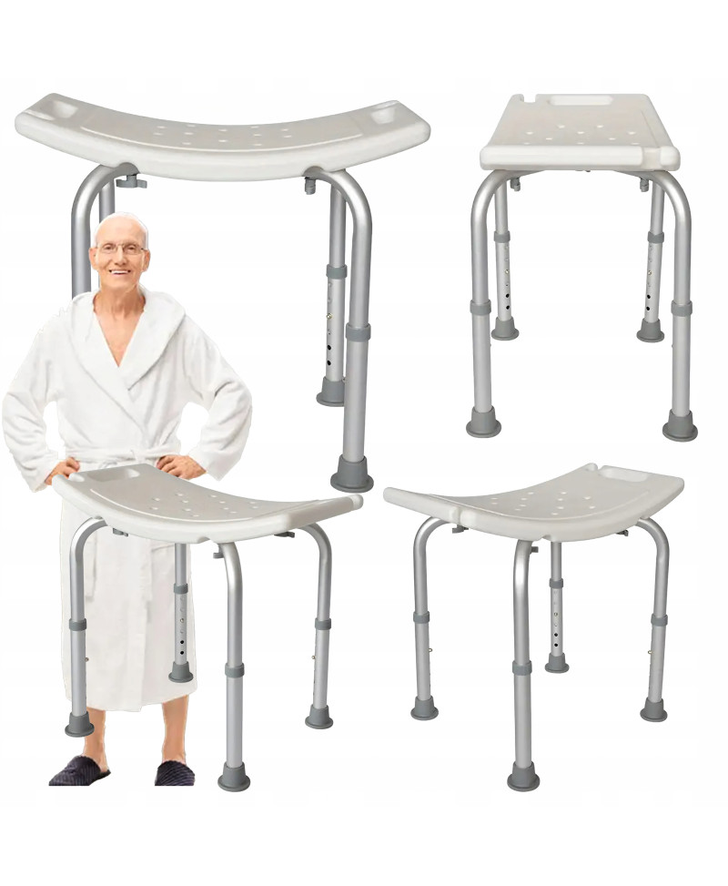 Stołek Kąpielowy Prysznicowy Krzesło do Wanny 120kg