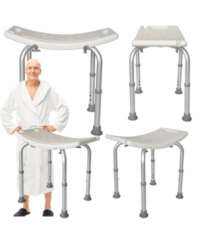 Stołek Kąpielowy Prysznicowy Krzesło do Wanny 120kg