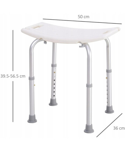 Stołek Kąpielowy Prysznicowy Krzesło do Wanny 120kg