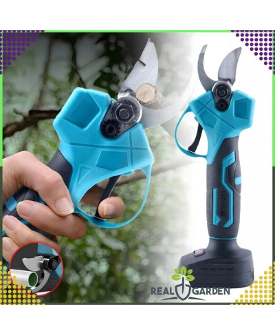 Sekator Elektryczny Ogrodowy do Krzewów Gałęzi +2x akumulator