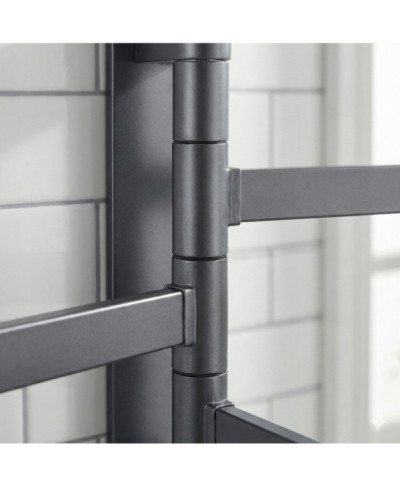 WIESZAK ŁAZIENKOWY NA RĘCZNIKI ŚCIENNY OBROTOWY ANTRACYT