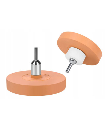 KRĄŻEK GUMOWY DO USUWANIA KLEJU FARBY NAKLEJEK FOLII NA WIERTARKĘ + ADAPTER