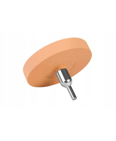 KRĄŻEK GUMOWY DO USUWANIA KLEJU FARBY NAKLEJEK FOLII NA WIERTARKĘ + ADAPTER