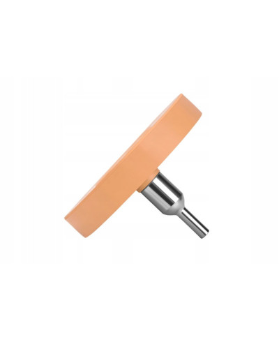 KRĄŻEK GUMOWY DO USUWANIA KLEJU FARBY NAKLEJEK FOLII NA WIERTARKĘ + ADAPTER