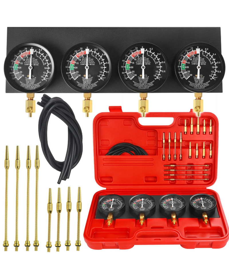 WAKUOMETR DO SYNCHRONIZACJI GAŹNIKÓW ZESTAW 17 ADAPTERÓW