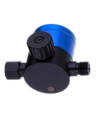 Reduktor Ciśnienia Powietrza Szklany Pistoletu Lakierniczego 1/4" Manometr ITALCO ONE BLUE