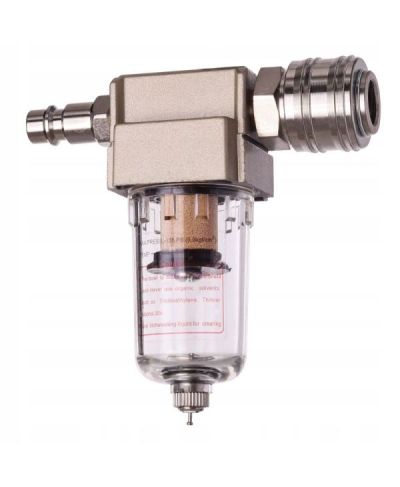 Filtr Powietrza Odwadniacz 1/4" Separator + złączki + taśma teflonowa