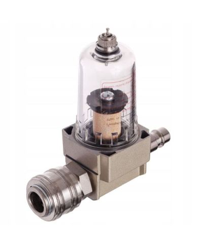 Filtr Powietrza Odwadniacz 1/4" Separator + złączki + taśma teflonowa