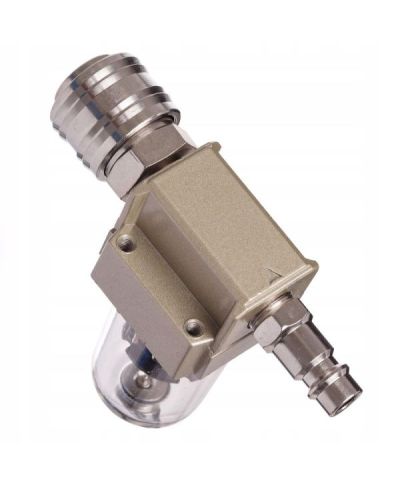 Filtr Powietrza Odwadniacz 1/4" Separator + złączki + taśma teflonowa