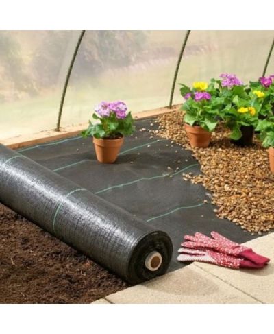 Agrowłóknina 140g 1,1m x 50m Czarna UV Agrotkanina Mata Antychwastowa