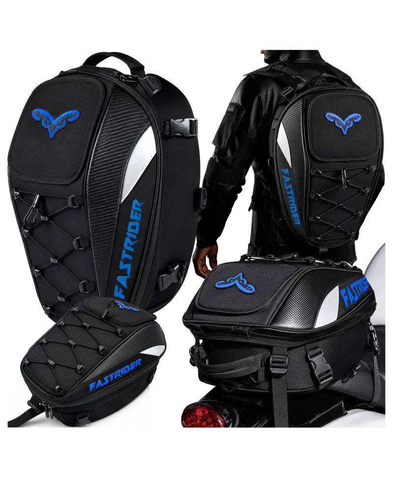 Plecak Motocyklowy Torba na Kask Siedzenie Wodoodporny Pokrowiec Sakwa 45L