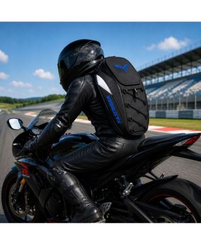 Plecak Motocyklowy Torba na Kask Siedzenie Wodoodporny Pokrowiec Sakwa 45L