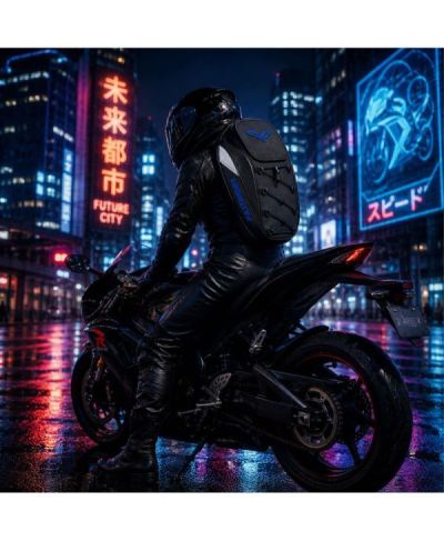 Plecak Motocyklowy Torba na Kask Siedzenie Wodoodporny Pokrowiec Sakwa 45L