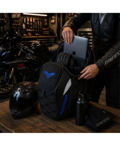 Plecak Motocyklowy Torba na Kask Siedzenie Wodoodporny Pokrowiec Sakwa 45L
