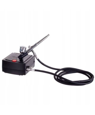KOMPRESOR DO AEROGRAFU AUTO STOP + AEROGRAF + WĄŻ TC-100AK