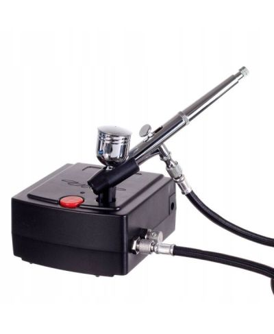 KOMPRESOR DO AEROGRAFU AUTO STOP + AEROGRAF + WĄŻ TC-100AK