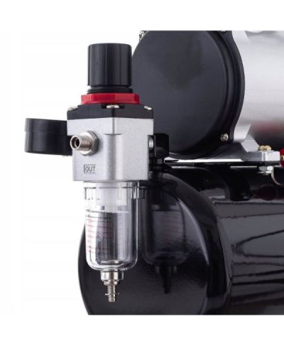 KOMPRESOR AEROGRAFU 3L 125W 20-23l/min 4bar reduktor FENGDA AS-186