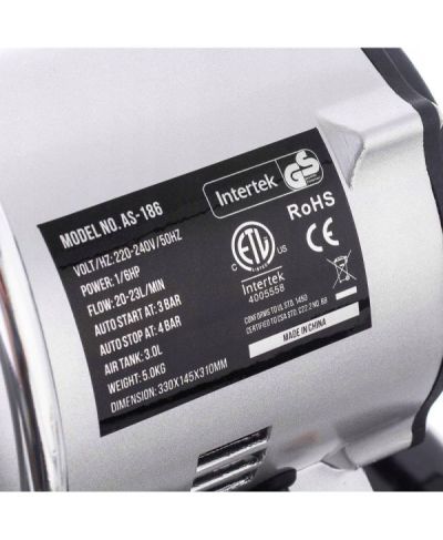 KOMPRESOR AEROGRAFU 3L 125W 20-23l/min 4bar reduktor FENGDA AS-186