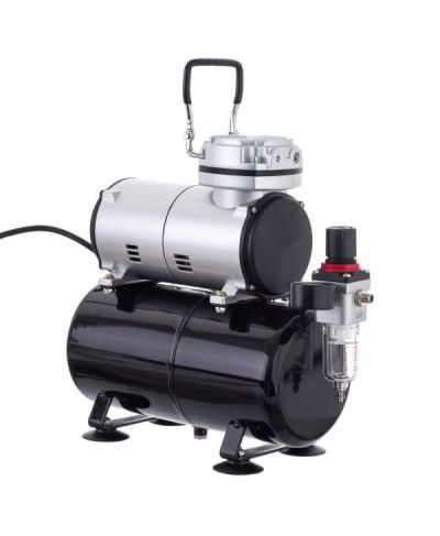 KOMPRESOR AEROGRAFU 3L 125W 20-23l/min 4bar reduktor FENGDA AS-186
